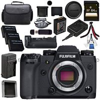 Fujifilm X-H1 Mirrorless Digital Camera (Body Only) 16568731 VPB-XH1 Vertical Power Booster Grip Bundle
