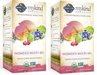 MyKind Organics Certified Organic Whole Food Women's Multi 40+ (60 Vegan Tablets) Pack of 2