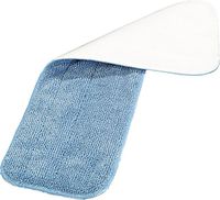Carlisle 363321814 Commercial Microfiber Reusable Wet Or Dry Mop Pad, 18", Blue (Pack of 12)
