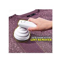 Portable USB Recharging 360 Rotating Lint Remover Sweater Clothes Pill Remover (White)
