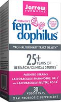 Jarrow Formulas Fem-Dophilus, 5 Billion Organisms Per Cap, for Vaginal and Urinary Tract Health, 30 Count (Cool Ship, 3 Pack)