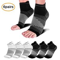 Plantar Fasciitis Compression Socks(6 Pairs), Compression Foot Sleeve for Ankle/Heel Foot Support, Increase Blood Circulation, Relieve Arch Pain, Reduce Foot Swelling
