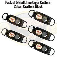Guillotine Black Cigar Cutter Combo 5 Pack