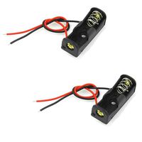 Aodesy Single Battery Holder, 1 x 12V 23A Wire Leads Battery Storage Box Case Slot Holder,Pack of 20