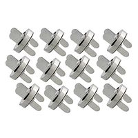 Kicode 12 Sets 18mm Silver Tone Magnetic Buckle Bag Button Purse Home Handbag