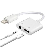 TechNoob 2 in 1 Lightning To Headphone Jack/Charging Adapter for Apple iPhone 6 7 8 10 X USA