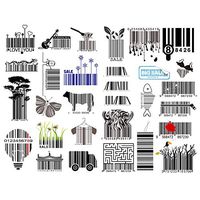 Seasonstorm Creative Bar Code Aesthetic Diary Travel Journal Paper Stickers Scrapbooking Stationery School Office Art Supplies