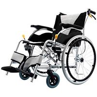 Folding wheelchair Self-Portable Wheelchair Transport Foldable Medical Assistance Elderly, Disabled, Rehabilitation Patient Nursing Cart Seat 3D Shock Absorption Design Manual Wheelchair Can Bear 200k