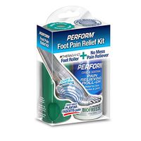 Perform Pain Relief Foot Therapy Kit with Foot Roller For Plantar Fasciitis, Heel Spurs, & Tired Feet, Non-NSAID Topical Analgesic, Cooling Pain Reliever & Foot Massager, Cold Therapy for Toes & Heels