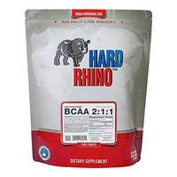 Hard Rhino BCAA 2:1:1 Instantized Powder, 1 Kilogram (2.2 Lbs), Unflavored, Lab-Tested, Scoop Included
