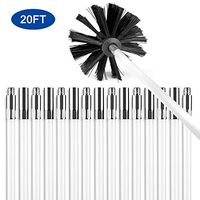 Dryer Vent Cleaner Kit 20FT, iTrunk Dryer Vent Duct Cleaning Kit with Flexible Strong Rods Lint Cleaner Synthetic Cleaning Brush Head for Dryer Vent, Up To 20 Feet, Use with or without Power Drill