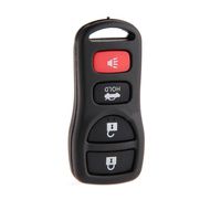 Entry Remote Key Shell Case 4 Button For Nissan 350Z Replacement Durable Plastic Keyless Fob