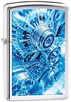Heavy Metal High Polished Chrome Zippo Lighter