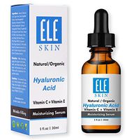 ELE SKIN Hyaluronic Acid Moisturizing Serum by ELESKIN USA - Natural/Organic, Vegan HA Keep Skin Hydrated, Naturally Replenish Your Skin, Smooth Out Fine Lines and Wrinkles 1 FL OZ / 30 ML