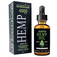GreenIVe - Hemp Oil - Best Quality Hemp Oil - USA farmed and Bottled - Exclusively on Amazon (4 Ounce 4,000mg, Sweet Natural)