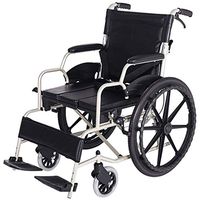 CHUNSHENN Wheelchair Portable Travel Chair Light Transport Folding Wheelchair Aluminum Alloy Puncture Collision Carrying Elderly Travel Trolley Walking Aids Gfjh Wheelchairs for Adults Drive