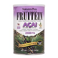 NaturesPlus Fruitein Acai High Protein Energy Shake- 1.2 lbs, Vegetarian Powder -Antioxidants, Vitamins, Minerals, Enzymes, Herbs & Whole Foods - Non-GMO, Gluten-Free - 16 Servings