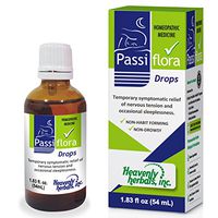 Heavenly Herbals Passion Flower Extract, Passiflora Drops - Helps You Relax and Sleep Better, Relief of Nervous Tension and Occasional sleeplessness 1.83 fl oz (54mL)