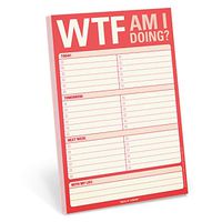 Knock Knock WTF Am I Doing? Pad, To Do List Note Pad, 6 x 9-inches