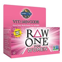 Garden of Life Multivitamin for Women - Vitamin Code Raw One Whole Food Vitamin Supplement with Probiotics, Vegetarian, 75 Capsules