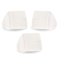 Theater Solutions TS30W Mountable Indoor Speakers White Bookshelf 3 Piece Pack