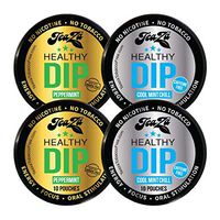 Teaza Herbal Energy Pouch Minty Fresh Bundle - 4 Pucks 2 Peppermint 2 Cool Mint Chill Tobacco Replacement