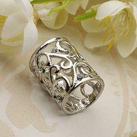 Fashion Womens Scarf Ring Silk Scarf Buckle Clip Holder Brooch Jewelry Gift Novelty Beauty Party Girls Woman Girl Jewerly Design Style Womans | Color - Silver
