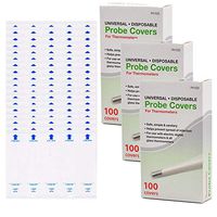 300 Pack Oral Thermometer Covers Disposable Universal Digital Thermometer Probe Covers Electronic Oral Rectal Thermometer Covers Lens Filters