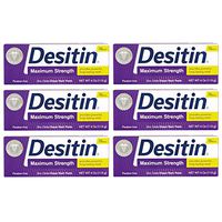 Desitin Max Str Rash Paste, 4 Ounce Each (Pack of 6)