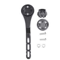 Dilwe Bike Computer Holder, Carbon Fiber Bicycle Computer Handlebar Mount Holder Bike Computer Extension Bracket