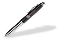 Stylus, WizGear 3-in-1 Stylus Pen - Stylus Pen for Touch Screens with LED Flashlight and Pen (Black)