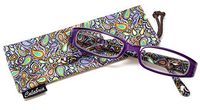 Calabria 735 Reading Glasses w/Matching Case in Purple +1.5