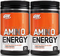 Optimum Nutrition Essential Amino Energy, Pack of Two 30 Servings (Orange Cooler 2 x 30 Servings)