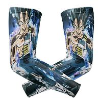Dragon Ball Super Vegeta Arm Sleeve - UV Protection Cooling Compression Sun Sleeves for Men & Women for Running, Cycling,Baseball, Basketball, Golf