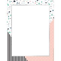 Eureka Multicolor Striped Confetti Computer Printer Paper for School, 50 Sheets, 8.5'' x 11''