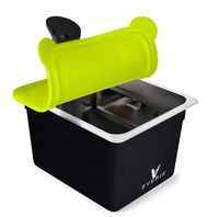 EVERIE Sous Vide Container 12 Quart with Collapsible Silicone Lid and Container Sleeve for Anova Nano and New Anova AN500-US00, Also Fits Instant Pot (Bundle03-Nano-GJ)