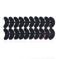SUPVOX 20Pcs Rubber Shoes Heels Sole Plates taps Tips Sole Heel Repair pad Replacement with Nails (Black)