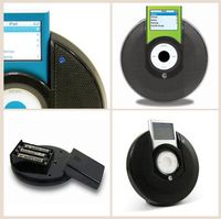 Macally Portable Stereo Speaker for iPod nano 2G (Black)