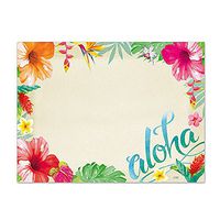 6 Rectangular Stick ‘n Notes Hawaii Aloha Floral