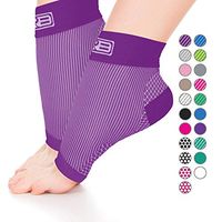 Go2 Plantar Fasciitis Socks|Best Ankle Compression Brace 22-25 mmHg|Arch Support Joint Heel Pain Relief|Foot Sleeves for Women and Men Reduce Swelling|Relieve Achilles Tendonitis(Purple, Small)