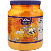 Now Foods Whey Protein Natural Unflavored, Organic - 1 lb. 6 Pack