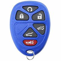 KeylessOption Keyless Entry Remote Control Car Key Fob Replacement 15913427 -Blue