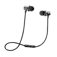 DEESEE(TM) NewBT 4.1 Stereo Earphone Headset Wireless Magnetic In-Ear Earbuds Headphone (Silver)