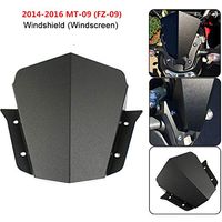 Motorcycle Aluminum Upper Headlight Windshield Windscreen Flyscreen Fly Screen Protector for 2014 2015 2016 Yamaha MT FZ 09 MT09 FZ09 MT-09 FZ-09 14-16