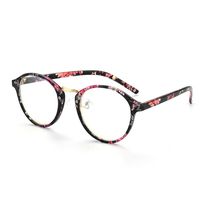 Gudzws Anti Blue Light Rays Glasses Retro Round Relieve Eyes Fatigue Unisex (Mix Colour)