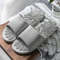 Classic Reflexology Massage Sandals for Men & Women. Massage Therapy for Better Health, Pain Relief, Increased Circulation & Energy. Relieves Plantar Fasciitis & Heel Pain,Gray,10