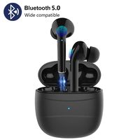 Wireless Earbuds Bluetooth 5.0 Headphone Touch Control in-Ear Wireless Earphone with Charging Case Microphone Noise Cancelling Deep Bass Waterproof Headset for Android iOS iPhone Samsung Black