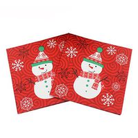 LAAT Christmas Double Layer Paper Napkins Christmas Party Table Decoration Wedding Banquet Napkin Paper Napkin Tissue