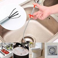 Dtemple Bendable 61cm Length Home Cleaning Brushes Tools Clog Remover Hair Auger Type Clog Remover Tool for Sewer Cleaner