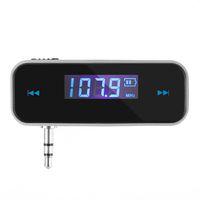 XBOSS RV8 2018 Last Updated Mini Wireless Fm Transmitter 3.5mm in-car Music Audio FM Transmitter for iPhone 4 5 6 6S Plus Samsung Android iPad Car MP3 Transmitter